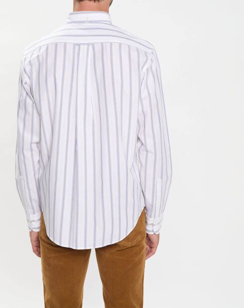 Chemise Regular Fit Popeline à rayures blanc/multicolore
