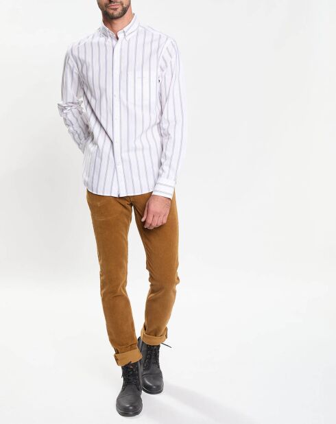 Chemise Regular Fit Popeline à rayures blanc/multicolore