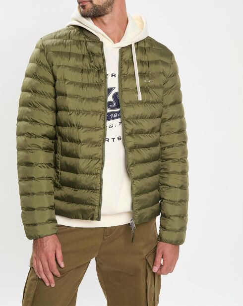 Doudoune légère unie kaki