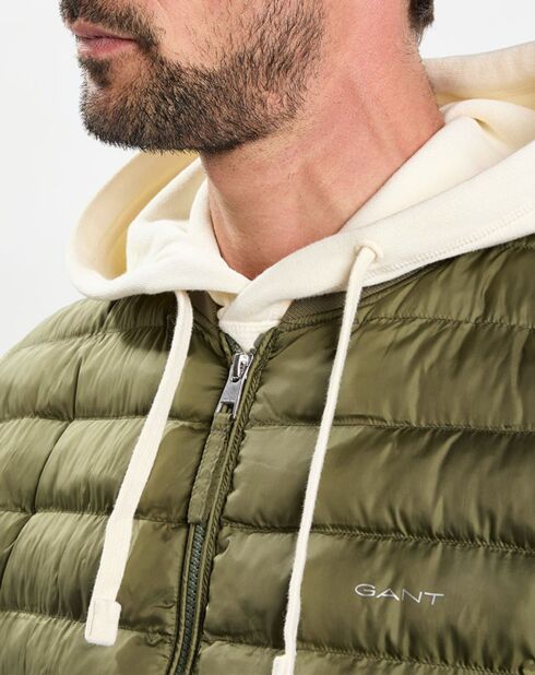 Doudoune légère unie kaki