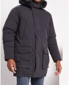 Parka mi-longue Balboa noire