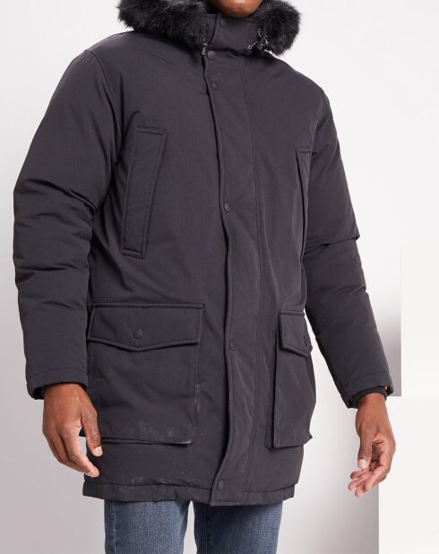 Parka mi-longue Balboa noire