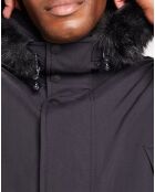 Parka mi-longue Balboa noire
