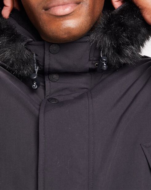 Parka mi-longue Balboa noire