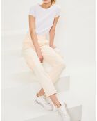 Pantalon en Coton Cargo loose soft rose