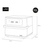 Friteuse sans huile grand bac 10L FRY960 noire