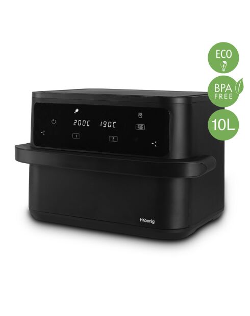 Friteuse sans huile grand bac 10L FRY960 noire