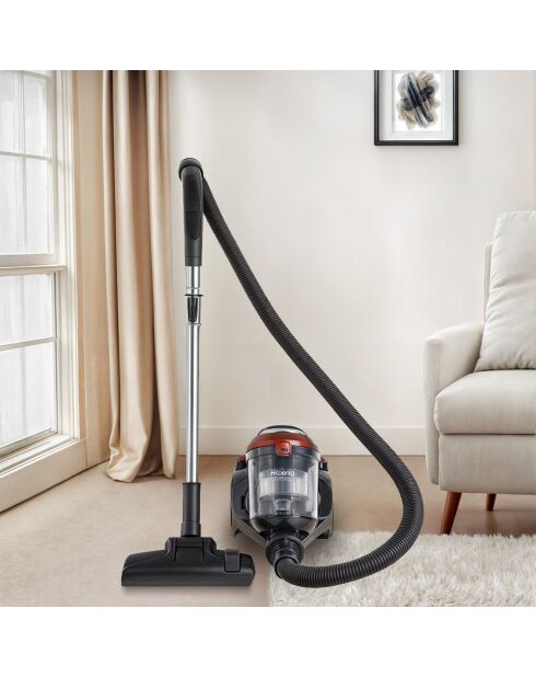 Aspirateur sans sac STC58 noir/rouge