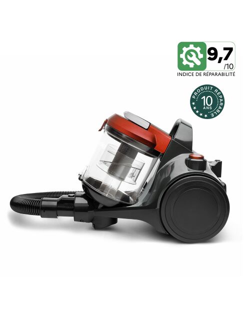Aspirateur sans sac STC58 noir/rouge
