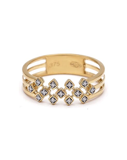 Anillo Lindsey Diamonds en oro amarillo de 0,05 quilates