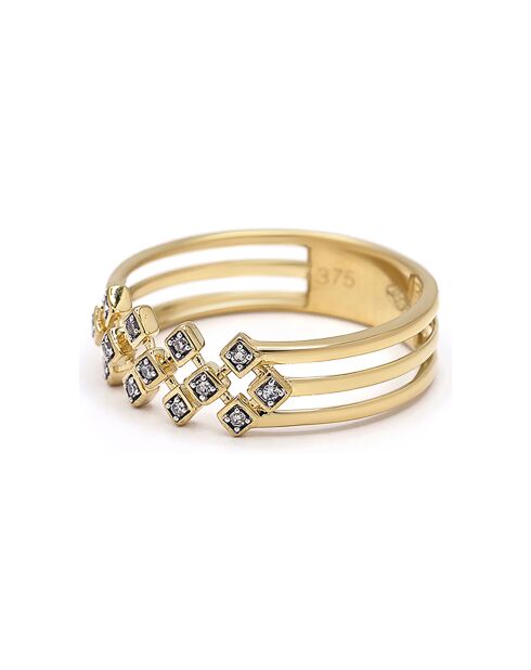 Anillo Lindsey Diamonds en oro amarillo de 0,05 quilates
