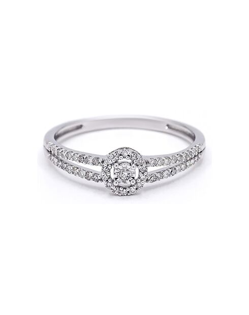 Bague Vera Diamants 0.149 ct or blanc