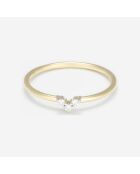 Bague Luisa Diamants 0.05 ct or jaune