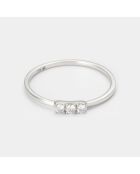 Bague Diamants 0.10 ct or blanc