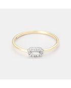 Bague Rêverie Élégante  Diamants 0.06 ct or jaune