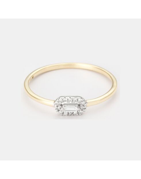 Bague Rêverie Élégante  Diamants 0.06 ct or jaune