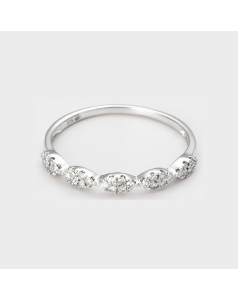 Bague Infini Précieux  Diamants 0.15 ct or blanc
