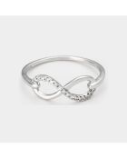 Bague Infini de Lumière Diamants 0.05 ct or blanc