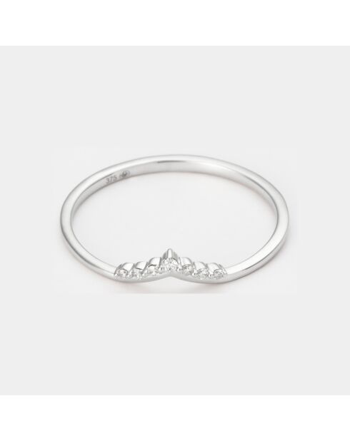 0.03 ct witgouden diamanten opalescente schatring