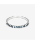 Bague color allianceTopazes bleu london 0.25 ct or blanc