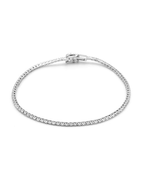 Bracelet Rivière Diamants 0.24 ct or blanc