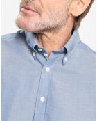 Chemise Slim Fit effet denim bleue