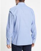 Chemise Slim Fit imprimée bleue