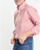Chemise Slim Fit Pop à micro vichy rouge/blanc