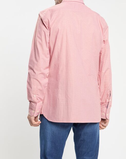 Chemise Slim Fit Pop à micro vichy rouge/blanc