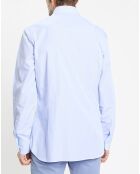 Chemise Slim Fit à rayures Milleraies bleu ciel