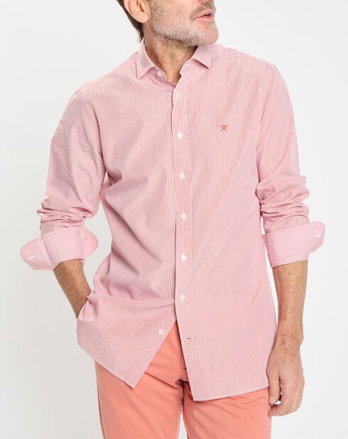 Chemise Slim Fit Pop Milleraies rouge/blanc