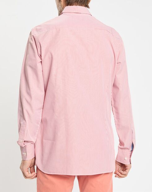 Chemise Slim Fit Pop Milleraies rouge/blanc