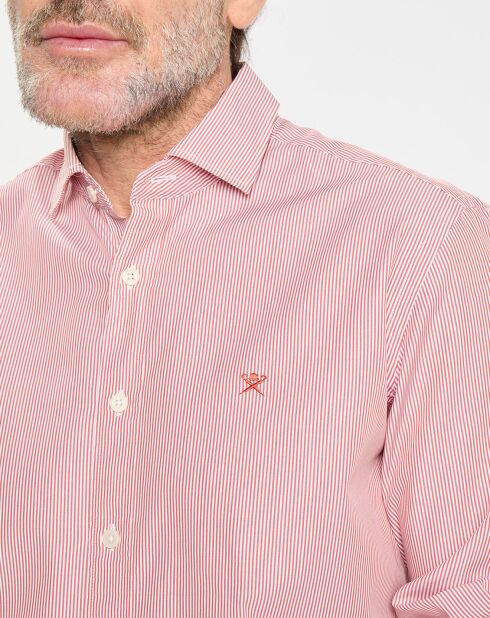 Chemise Slim Fit Pop Milleraies rouge/blanc