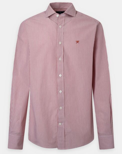 Chemise Slim Fit Pop Milleraies rouge/blanc