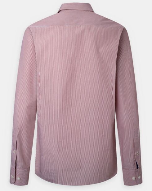 Chemise Slim Fit Pop Milleraies rouge/blanc