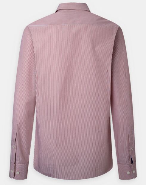 Chemise Slim Fit Pop Milleraies rouge/blanc