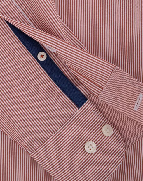 Chemise Slim Fit Pop Milleraies rouge/blanc