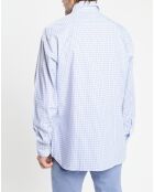 Chemise Regular Fit vichy tricolore bleue