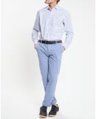Chemise Regular Fit vichy tricolore bleue