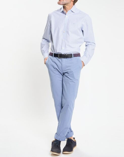 Chemise Regular Fit vichy tricolore bleue
