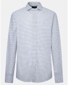 Chemise Regular Fit vichy tricolore blanc/kaki
