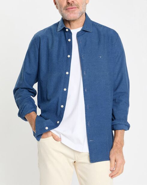 Chemise en Jean Slim Fit bleu moyen