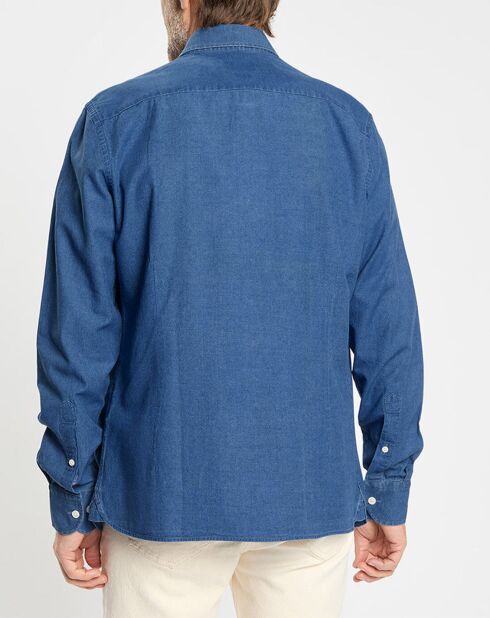 Chemise en Jean Slim Fit bleu moyen
