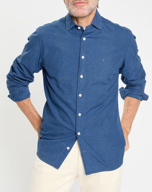Chemise en Jean Slim Fit bleu moyen