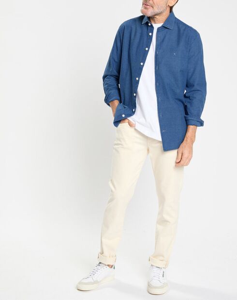 Chemise en Jean Slim Fit bleu moyen