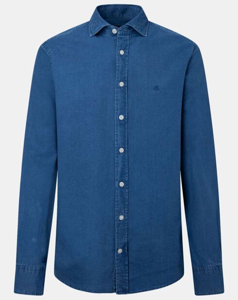 Chemise en Jean Slim Fit bleu moyen