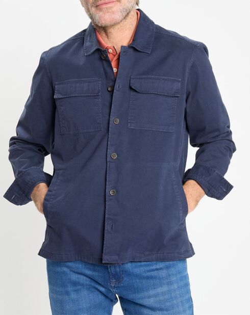 Surchemise en Twill Canvas bleu marine