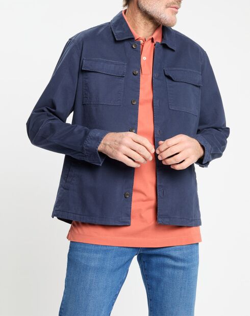 Surchemise en Twill Canvas bleu marine