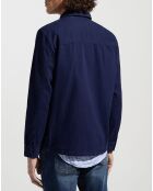 Surchemise en Twill Canvas bleu marine