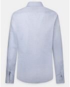 Chemise Slim Fit à micro imprimé géométrique blanche